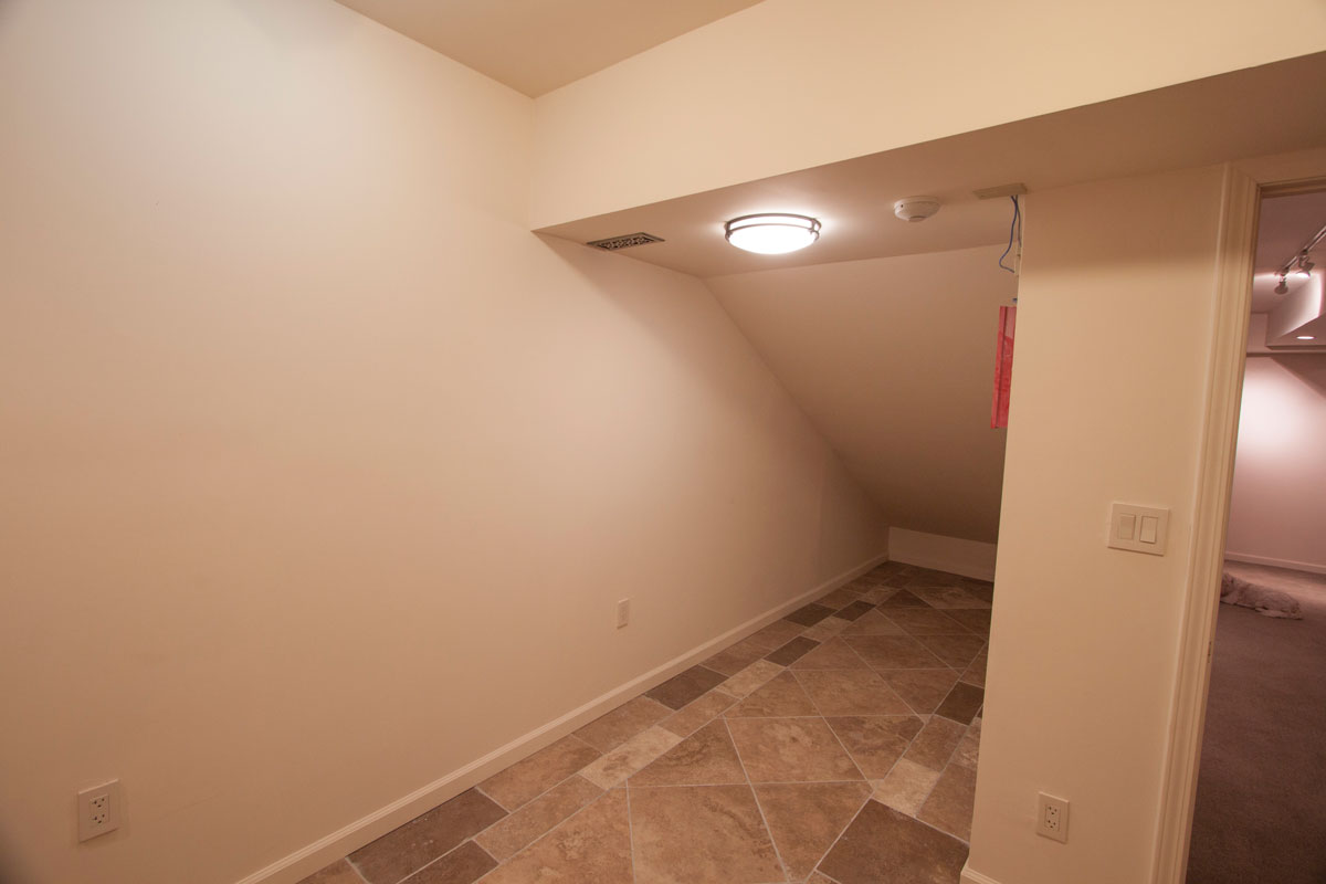 Rear storage area behind office.