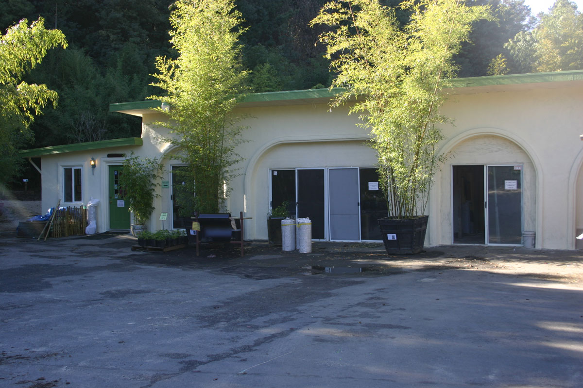 Row of Bays 1–4 with sliding glass doors—Bay 2 second from left.