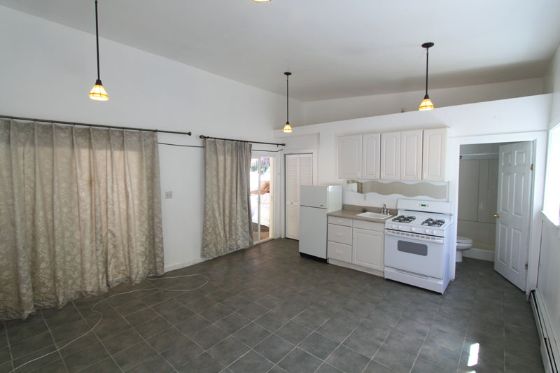 Entry closet plus loft storage above the kitchen.